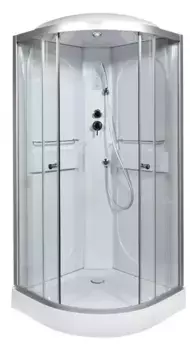 Душевая кабина «AvaCan» L608 80/80 низкий поддон прозрачная/хром с электрикой