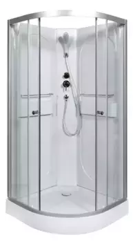 Душевая кабина «AvaCan» L608 N 80/80 низкий поддон прозрачная/хром без крыши
