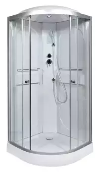 Душевая кабина «AvaCan» L609 90/90 низкий поддон прозрачная/хром с электрикой