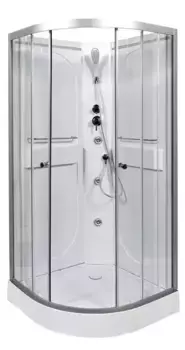 Душевая кабина «AvaCan» L609 N 90/90 низкий поддон прозрачная/хром без крыши с гидромассажем