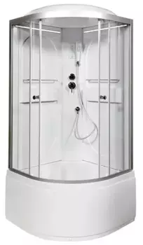Душевая кабина «AvaCan» L610 LED 100/100 высокий поддон прозрачная/хром с электрикой