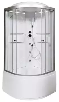 Душевая кабина «AvaCan» L610 LED 100/100 высокий поддон прозрачная/хром с гидромассажем с электрикой