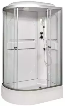 Душевая кабина «AvaCan» L620L 120/80 высокий поддон прозрачная/хром с электрикой левая