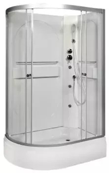 Душевая кабина «AvaCan» L620L N 120/80 высокий поддон прозрачная/хром без крыши с гидромассажем левая