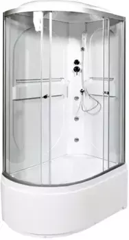 Душевая кабина «AvaCan» L620R 120/80 высокий поддон прозрачная/хром с гидромассажем правая