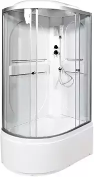 Душевая кабина «AvaCan» L620R 120/80 высокий поддон прозрачная/хром с электрикой правая