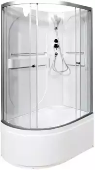 Душевая кабина «AvaCan» L620R N 120/80 высокий поддон прозрачная/хром без крыши правая