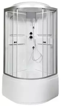 Душевая кабина «AvaCan» L690 LED 90/90 высокий поддон прозрачная/хром с электрикой