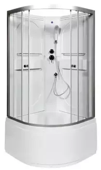 Душевая кабина «AvaCan» L690 N LED 90/90 высокий поддон прозрачная/хром без крыши с электрикой