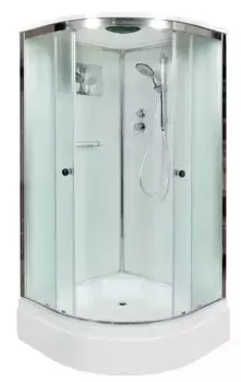 Душевая кабина «Deto» D278S 80/80 средний поддон матовая/хром