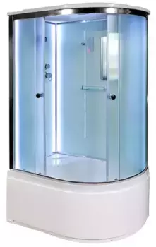 Душевая кабина «Deto» D-120S LED 120/80 высокий поддон с электрикой левая