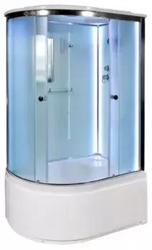 Душевая кабина «Deto» D-120S LED 120/80 высокий поддон с электрикой правая