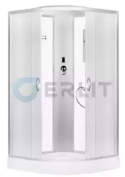 Душевая кабина «Erlit» Comfort 100/100 низкий поддон матовая/матовая