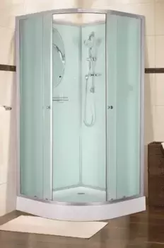 Душевая кабина «Esbano» EST-100C 100/100 низкий поддон матовая/белая без крыши