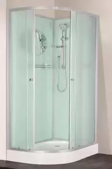 Душевая кабина «Esbano» EST-115C 115/85 низкий поддон матовая/белая без крыши правая