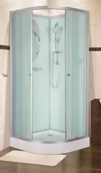 Душевая кабина «Esbano» EST-80С 80/80 низкий поддон матовая/белая без крыши