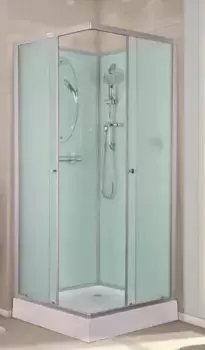 Душевая кабина «Esbano» EST-80СK 80/80 низкий поддон матовая/белая без крыши
