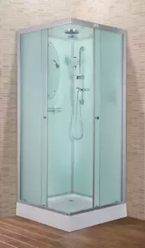 Душевая кабина «Esbano» EST-80СKR 80/80 низкий поддон матовая/белая