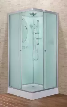 Душевая кабина «Esbano» EST-90CKR 90/90 низкий поддон матовая/белая