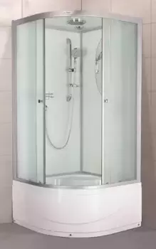 Душевая кабина «Esbano» EST-90CRB 90/90 высокий поддон матовая/белая
