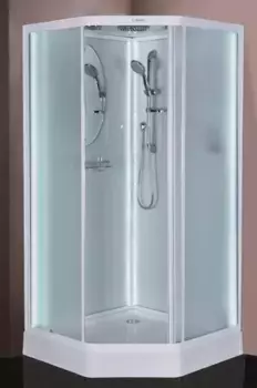 Душевая кабина «Esbano» EST-L90PR 90/90 низкий поддон матовая/белая с электрикой