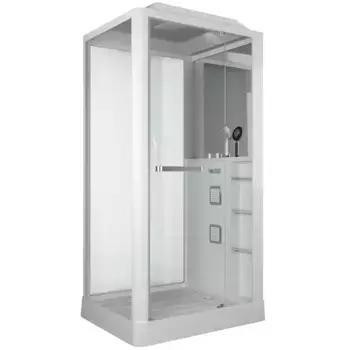 Душевая кабина «Grossman» GR123R 110/90 низкий поддон прозрачная/белая с гидромассажем с электрикой правая