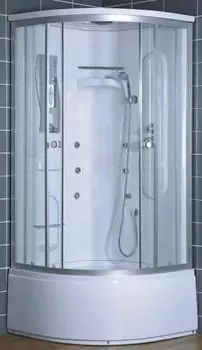 Душевая кабина «Loranto» CS-002 80/80 высокий поддон матовая/матовый хром с гидромассажем