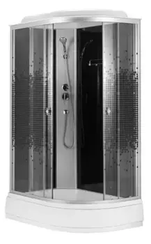 Душевая кабина «Loranto» CS-1200-13ТМ/М L 120/80 низкий поддон прозрачный/хром левая