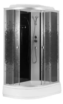 Душевая кабина «Loranto» CS-1200-25ТМ/М R 120/80 средний поддон прозрачный/хром правая