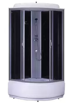 Душевая кабина «Loranto» CS-6610 G 100/100 высокий поддон тонированная/хром