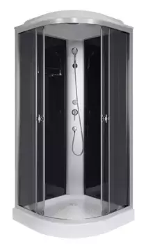 Душевая кабина «Niagara» E100/13/ТN 100/100 низкий поддон тонированная/чёрная