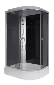 Душевая кабина «Niagara» E120/80/26L/TN 120/80 средний поддон тонированная/чёрная левая