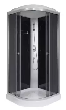 Душевая кабина «Niagara» E90/13/TN 90/90 низкий поддон тонированная/чёрная