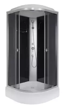 Душевая кабина «Niagara» E90/26/TN 90/90 средний поддон тонированная/чёрная
