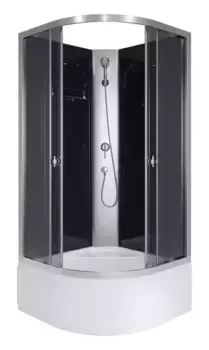 Душевая кабина «Niagara» E90/40/TN/BK 90/90 высокий поддон тонированная/чёрная без крыши