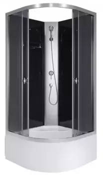 Душевая кабина «Niagara» Eco 100/100 высокий поддон тонированная/хром без крыши