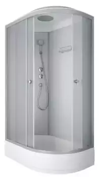 Душевая кабина «Niagara» Eco E120/80/26L/MT 120/80 средний поддон матовая/белая левая