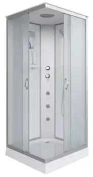 Душевая кабина «Niagara» NG-1101-14G 90/90 низкий поддон матовая/матовая с гидромассажем