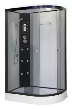 Душевая кабина «Niagara» NG-1903-01L (04) 120/80 низкий поддон тонированная/белая с гидромассажем с электрикой левая