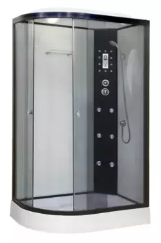 Душевая кабина «Niagara» NG-1903-01R (04) 120/80 низкий поддон тонированная/белая с гидромассажем с электрикой правая