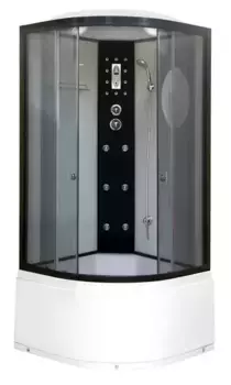 Душевая кабина «Niagara» NG-1909-01 (04) 100/100 высокий поддон тонированная/белая с гидромассажем с электрикой