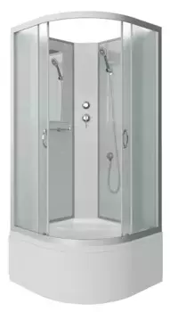 Душевая кабина «Niagara» NG-2307-14BK 80/80 высокий поддон матовая/белая без крыши