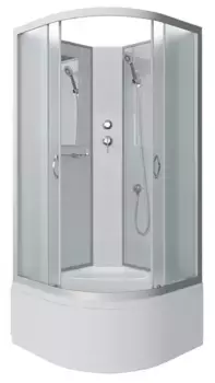 Душевая кабина «Niagara» NG-2309-14BK 100/100 высокий поддон матовая/белая без крыши