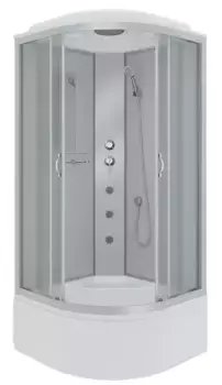 Душевая кабина «Niagara» NG-2309-14G (04) 100/100 высокий поддон матовая/белая с гидромассажем