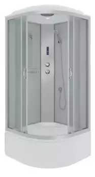 Душевая кабина «Niagara» NG-2309-14P 100/100 высокий поддон матовая/белая с электрикой