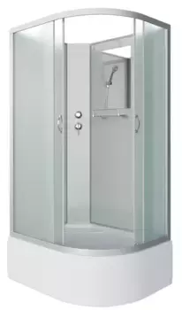 Душевая кабина «Niagara» NG-2310-14LBK 120/80 высокий поддон матовая/белая без крыши левая