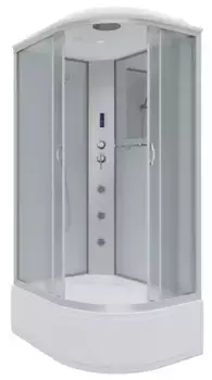 Душевая кабина «Niagara» NG-2310-14LF 120/80 высокий поддон матовая/белая с гидромассажем с электрикой левая