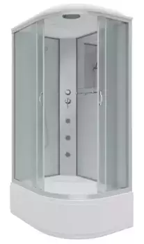 Душевая кабина «Niagara» NG-2310-14LG 120/80 высокий поддон матовая/белая с гидромассажем левая