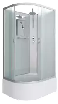 Душевая кабина «Niagara» NG-2310-14RBKT 120/80 высокий поддон матовая/белая без крыши правая