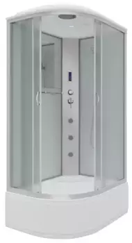 Душевая кабина «Niagara» NG-2310-14RF 120/80 высокий поддон матовая/белая с гидромассажем с электрикой правая